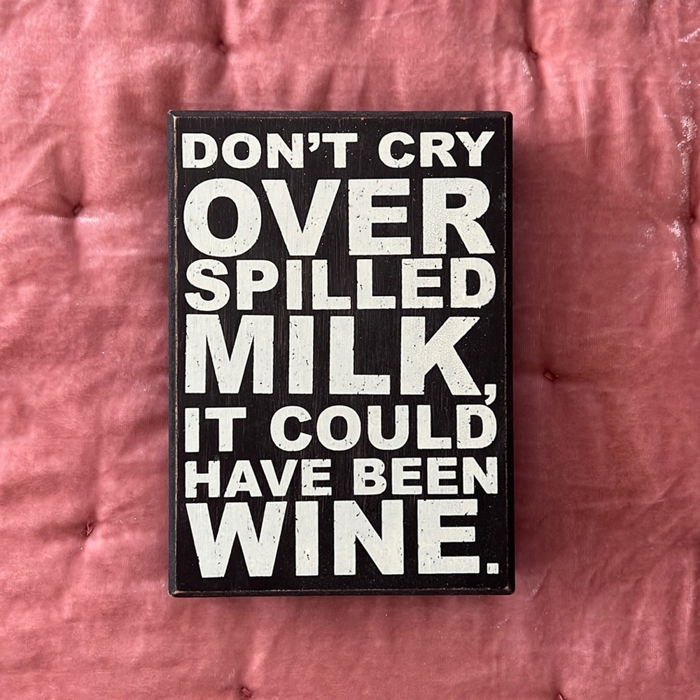 Small wine sign